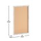 Flash Furniture Camden Rustic 20in. x 30in. Wall Mount Cork Board w/Wooden Push Pins, Whitewashed HGWA-CK-20X30-WHTWSH-GG - alternate 7